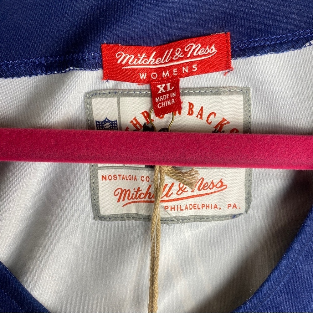 Mitchell & Ness Womens button Crop Top Jersey Style Dallas cowboys Size XL - Picture 5 of 7